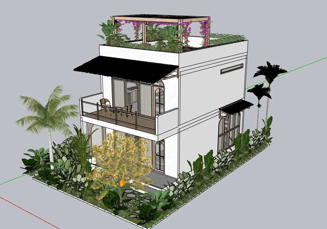 Diseño de apartamento rooftop en Bumbang