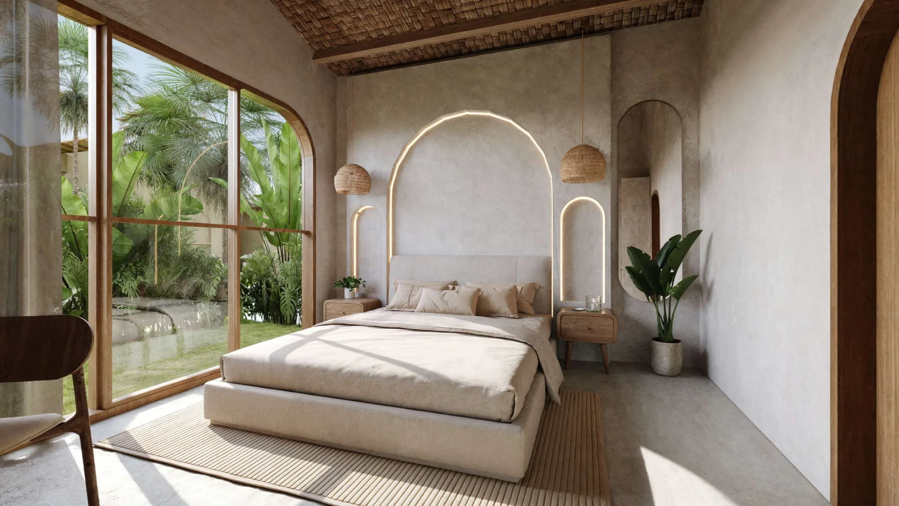 Dormitorio de villa en Bumbang