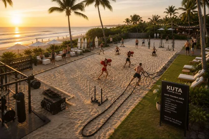 CrossFit y entrenamiento frente al mar en Kuta