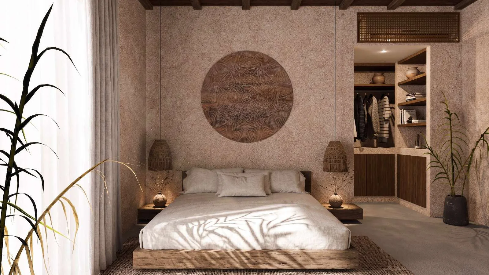 Dormitorio de villa Salina de dos dormitorios