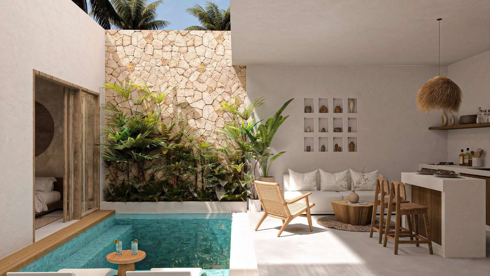 Piscina privada de villa Salina de dos dormitorios